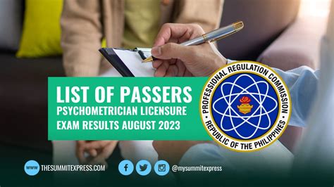 blepp|BLEPP RESULTS: August 2023 Psychometrician Board Exam .